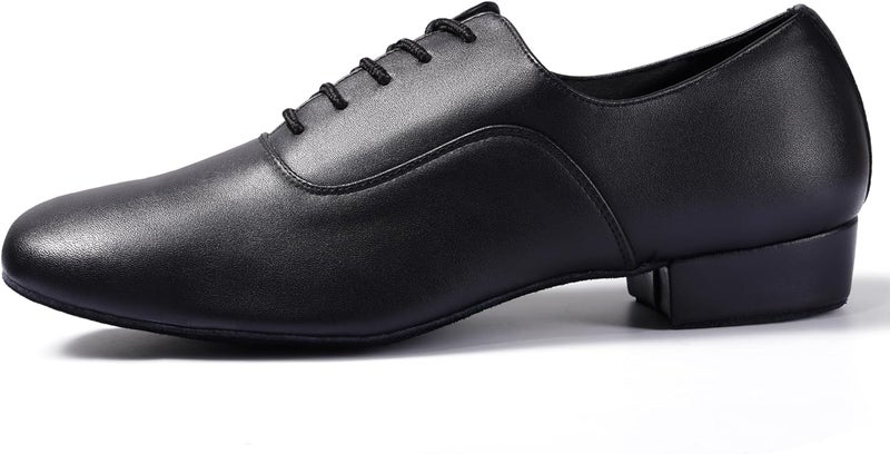 Dynadans Men's Leather Sole Ballroom Dance Shoes Latin Shoes for Salsa Character Tango Waltz - Image 2